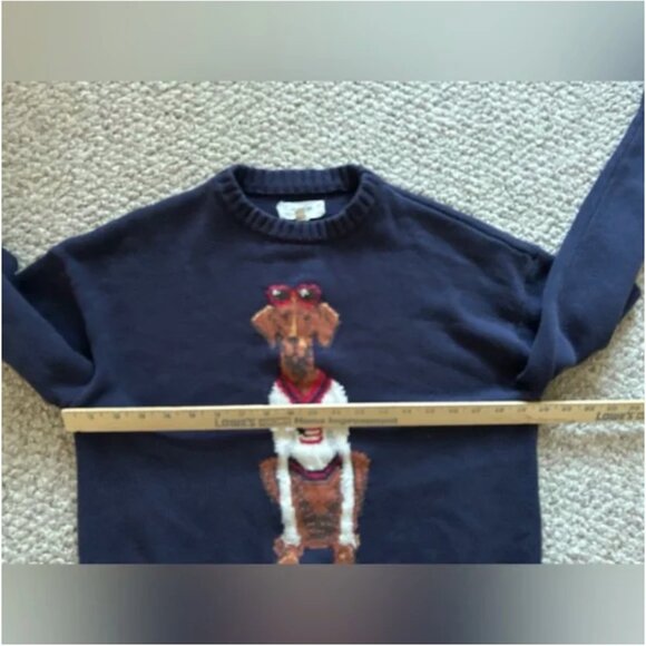 Anthropologie Porridge Jolene Pullover Blue Sweater Americana Dog size XS - Picture 8 of 9